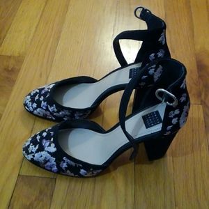 White House Black Market ankle strap heels